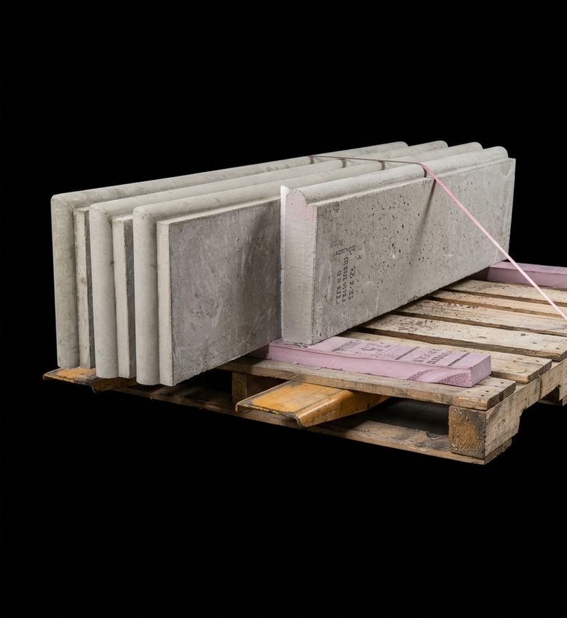 Bullnose Step Tread — precast concrete & cast stone, Mohan's Precast NYC
